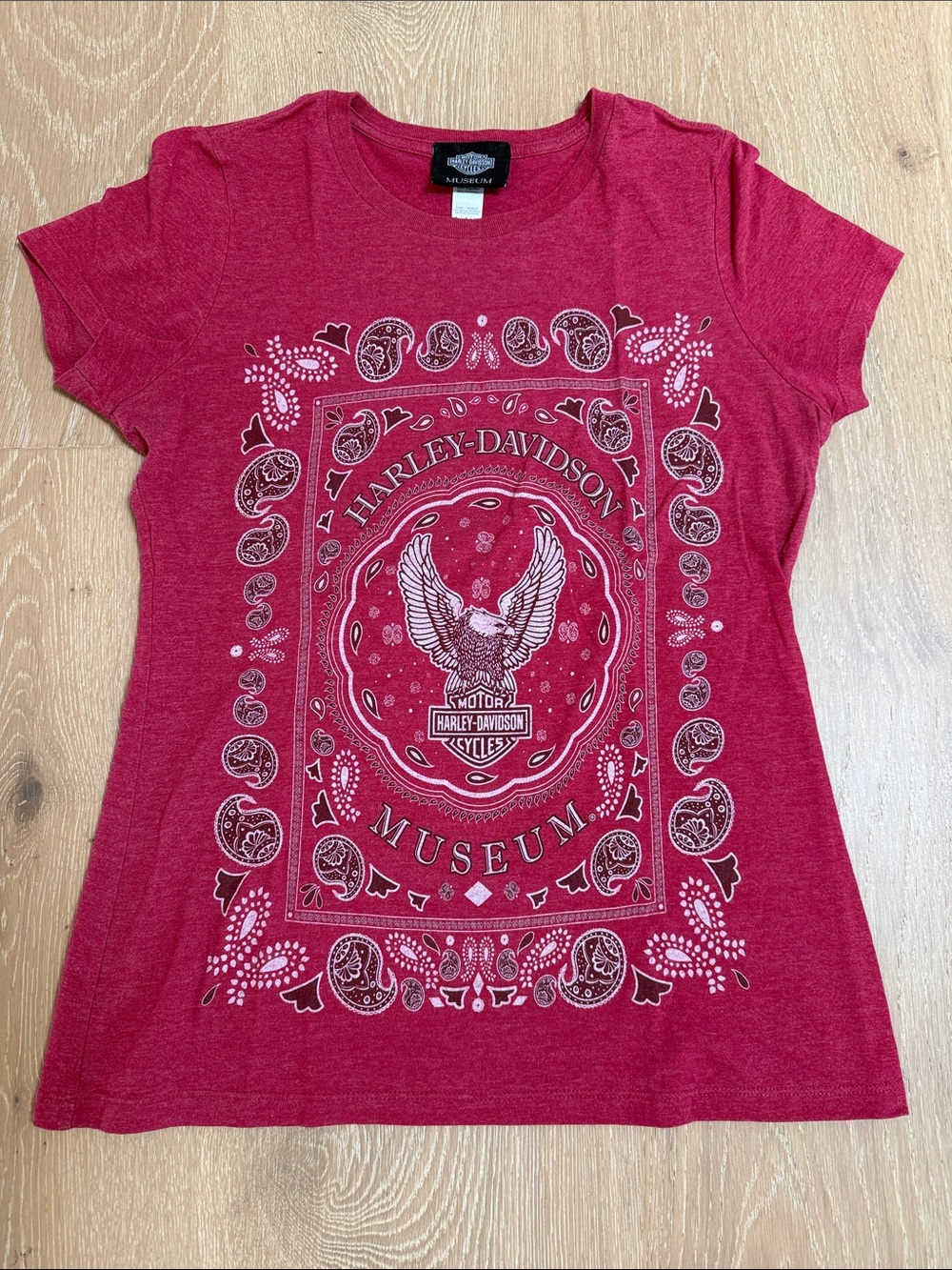 Harley-Davidson Women’s Burgundy Graphic Short Sleeve Tee